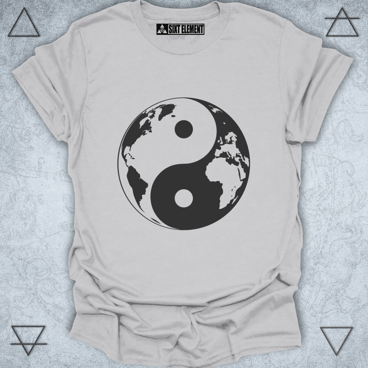 Earth Yin-Yang Premium Quality T-Shirt (Minimal Design)