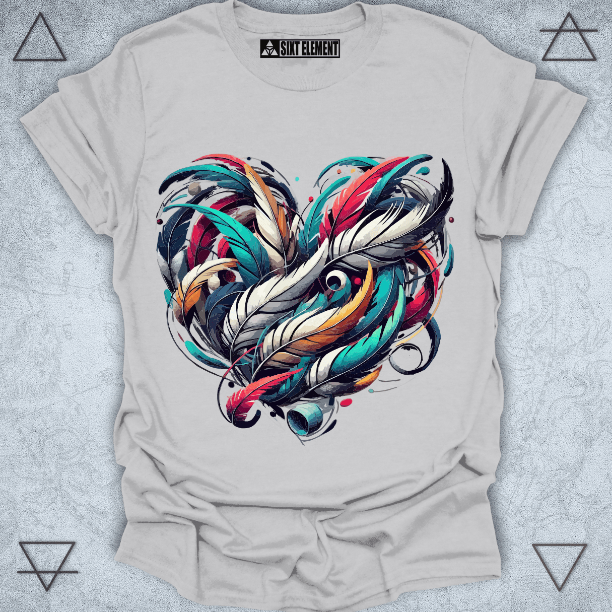 Feathered Heart Premium Quality T-Shirt – Artistic Freedom & Love Design