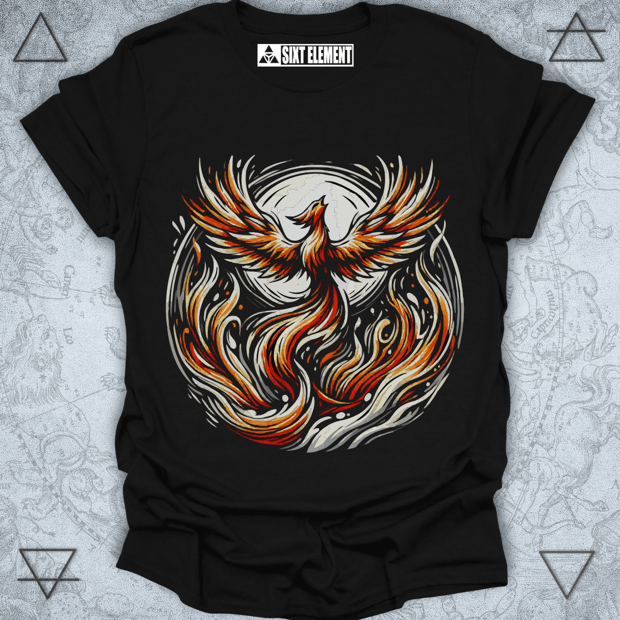 Phoenix Impressionism Premium Quality T-Shirt – Rebirth & Inner Fire Design