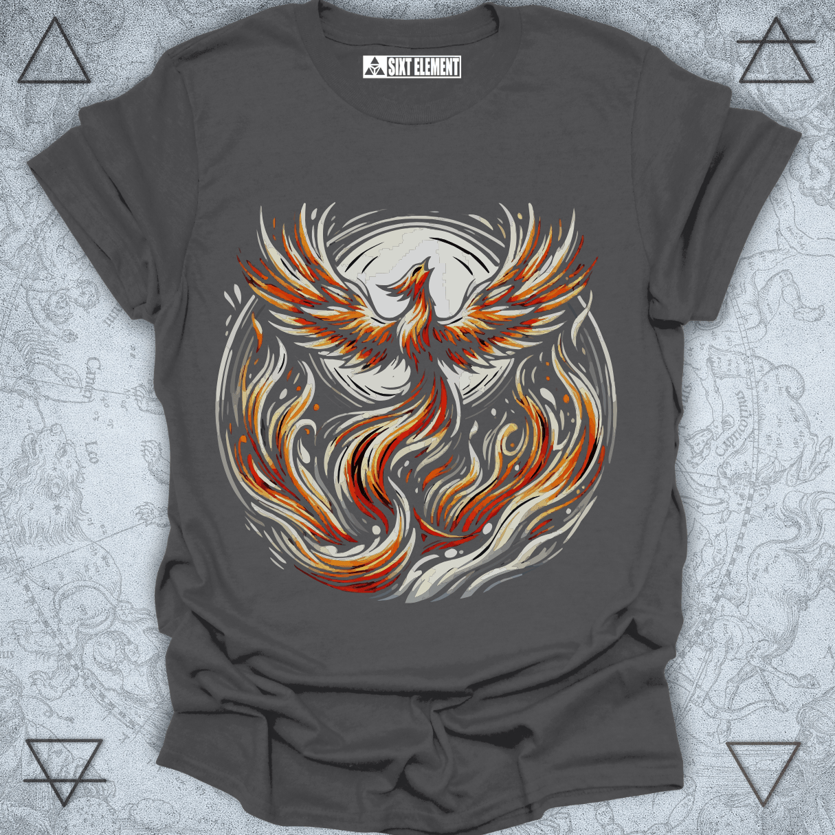 Phoenix Impressionism Premium Quality T-Shirt – Rebirth & Inner Fire Design