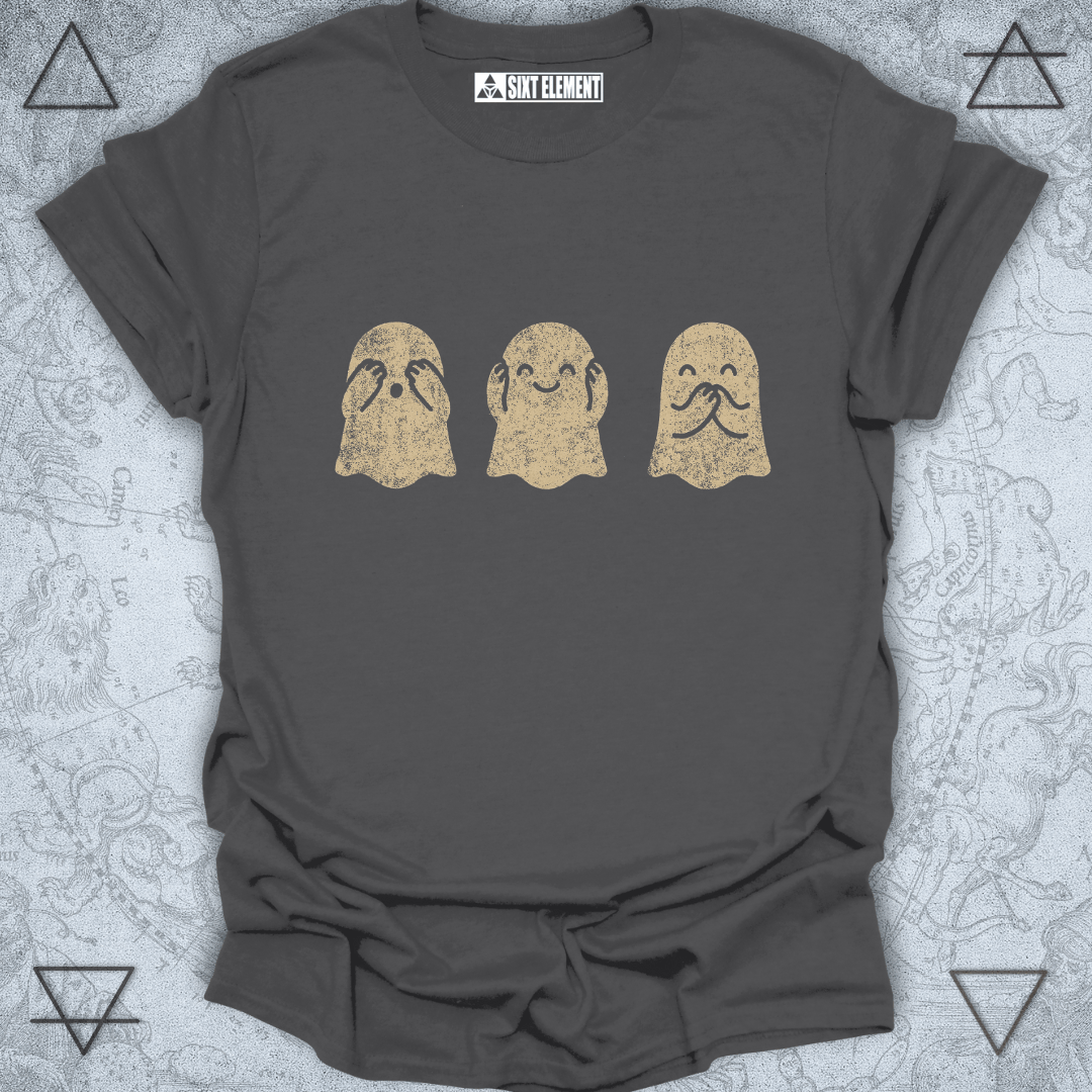 "See No Evil, Hear No Evil, Speak No Evil" Ghosts T-Shirt
