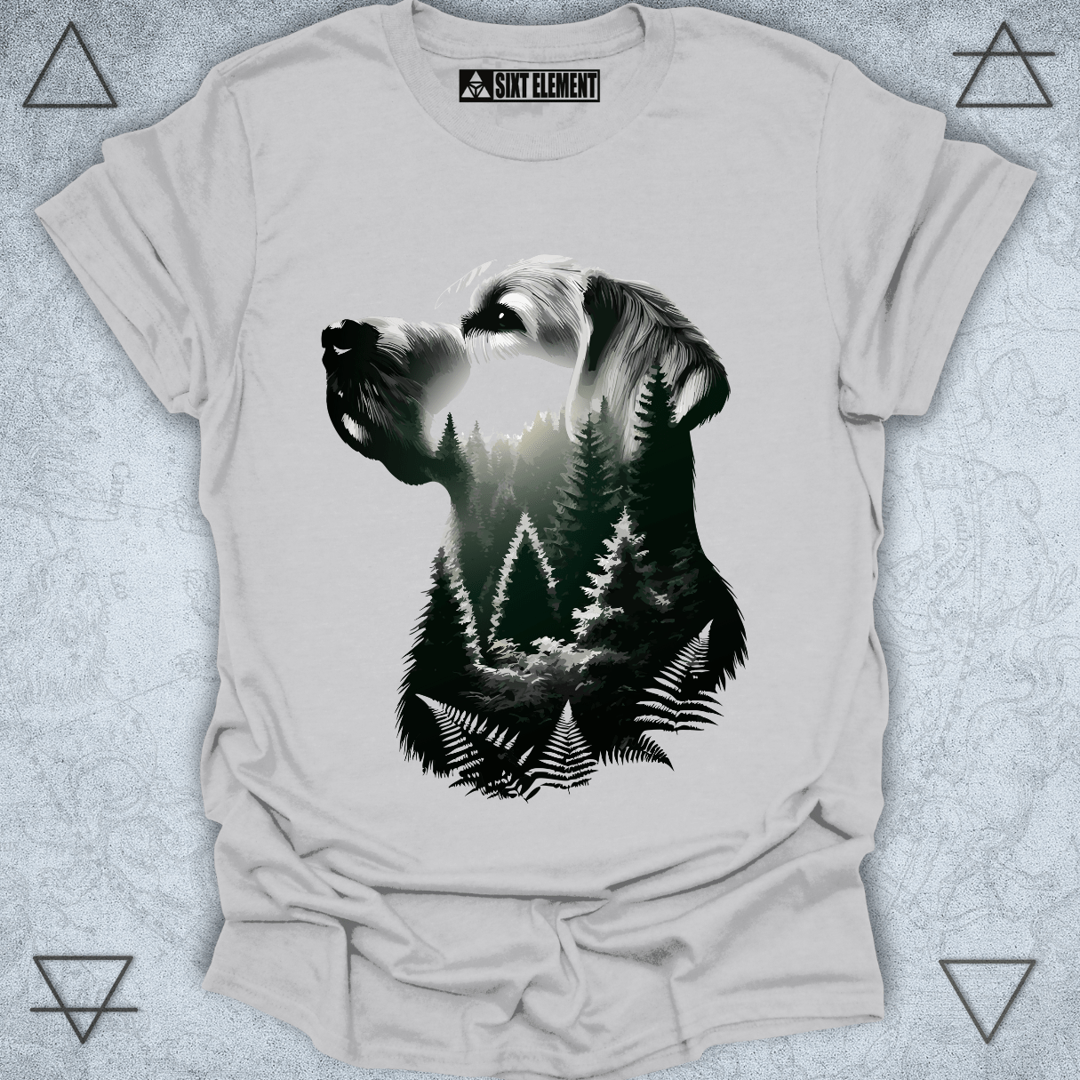 Forest Guardian – Nature Dog Silhouette Premium Quality T-Shirt