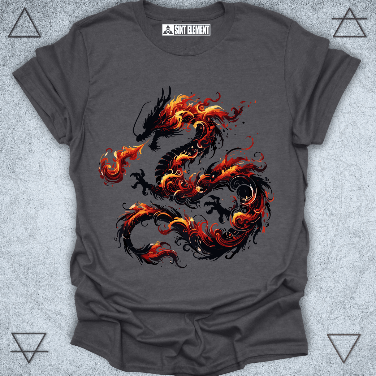 Dragon’s Breath – Fiery Oriental Dragon Premium Quality T-Shirt