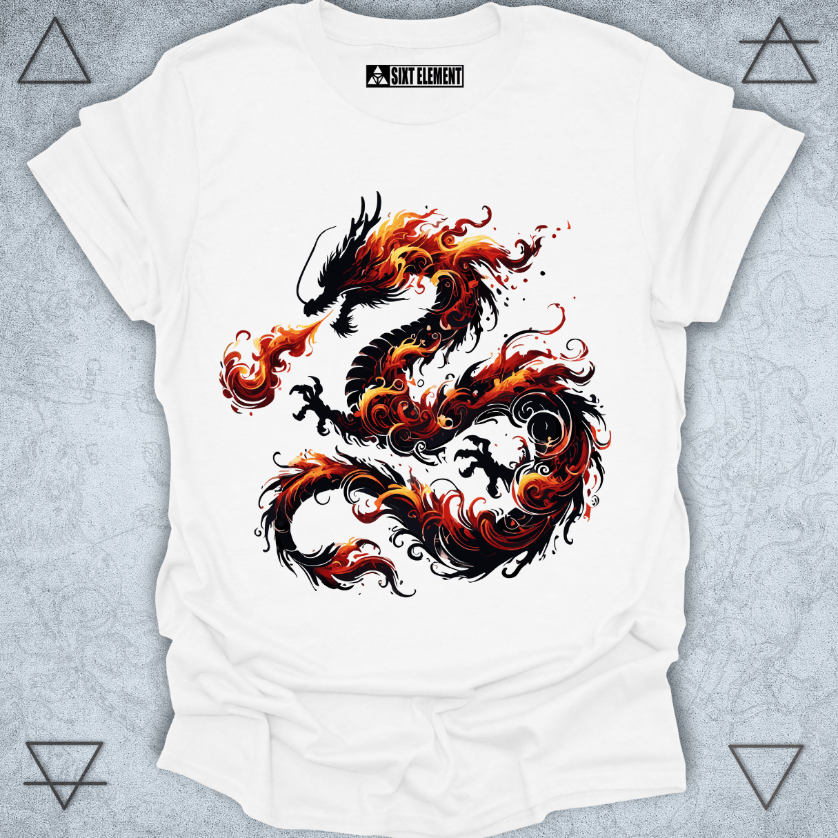 Dragon’s Breath – Fiery Oriental Dragon Premium Quality T-Shirt