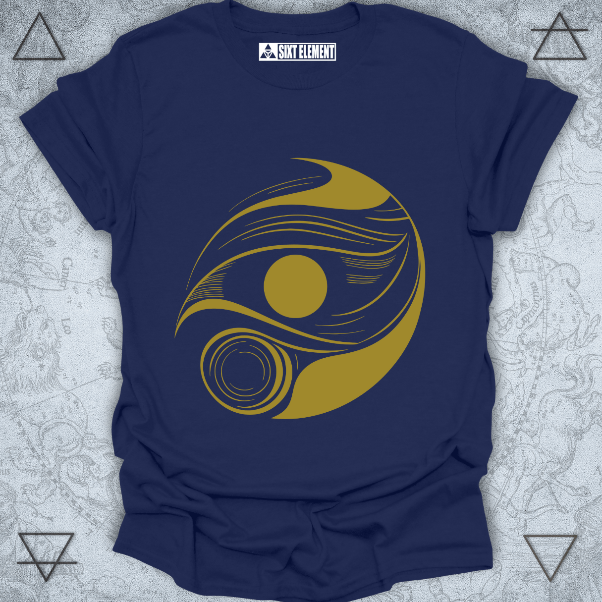 Mystic Open Eye – Abstract All-Seeing Symbol Premium Quality T-Shirt