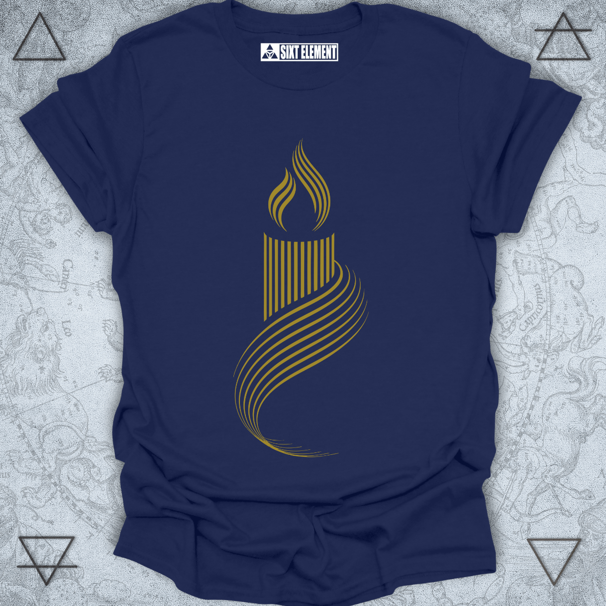Serene Candle Flame – Minimalist Premium Quality T-Shirt