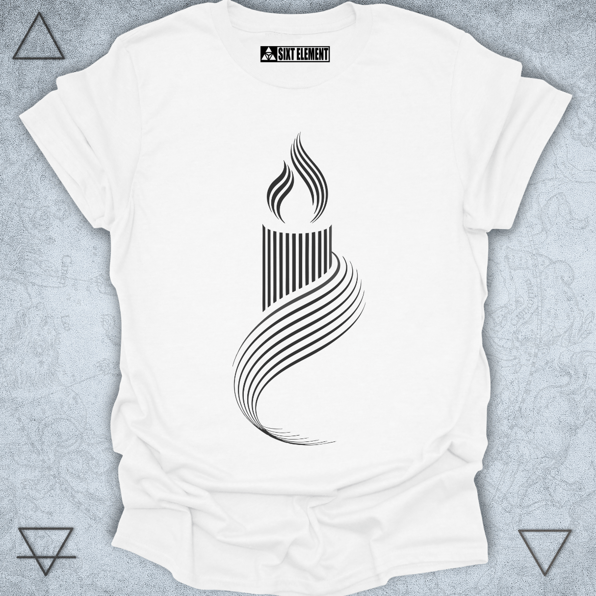 Serene Candle Flame – Minimalist Premium Quality T-Shirt