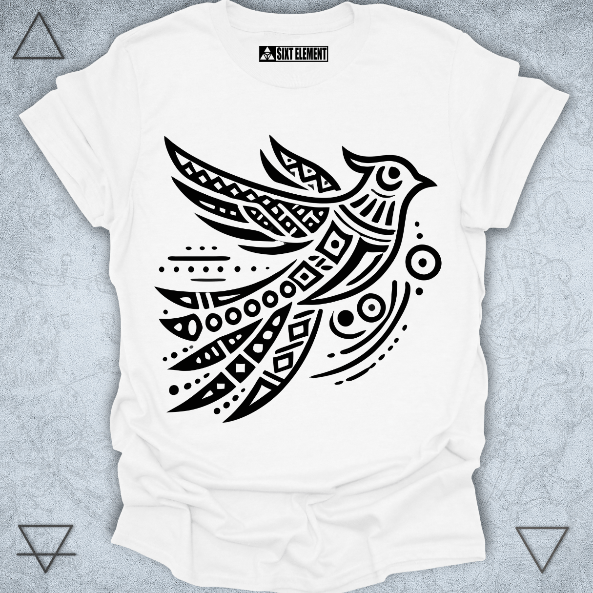 Tribal Dove of Peace – Ethnic Bird Premium Quality T-Shirt