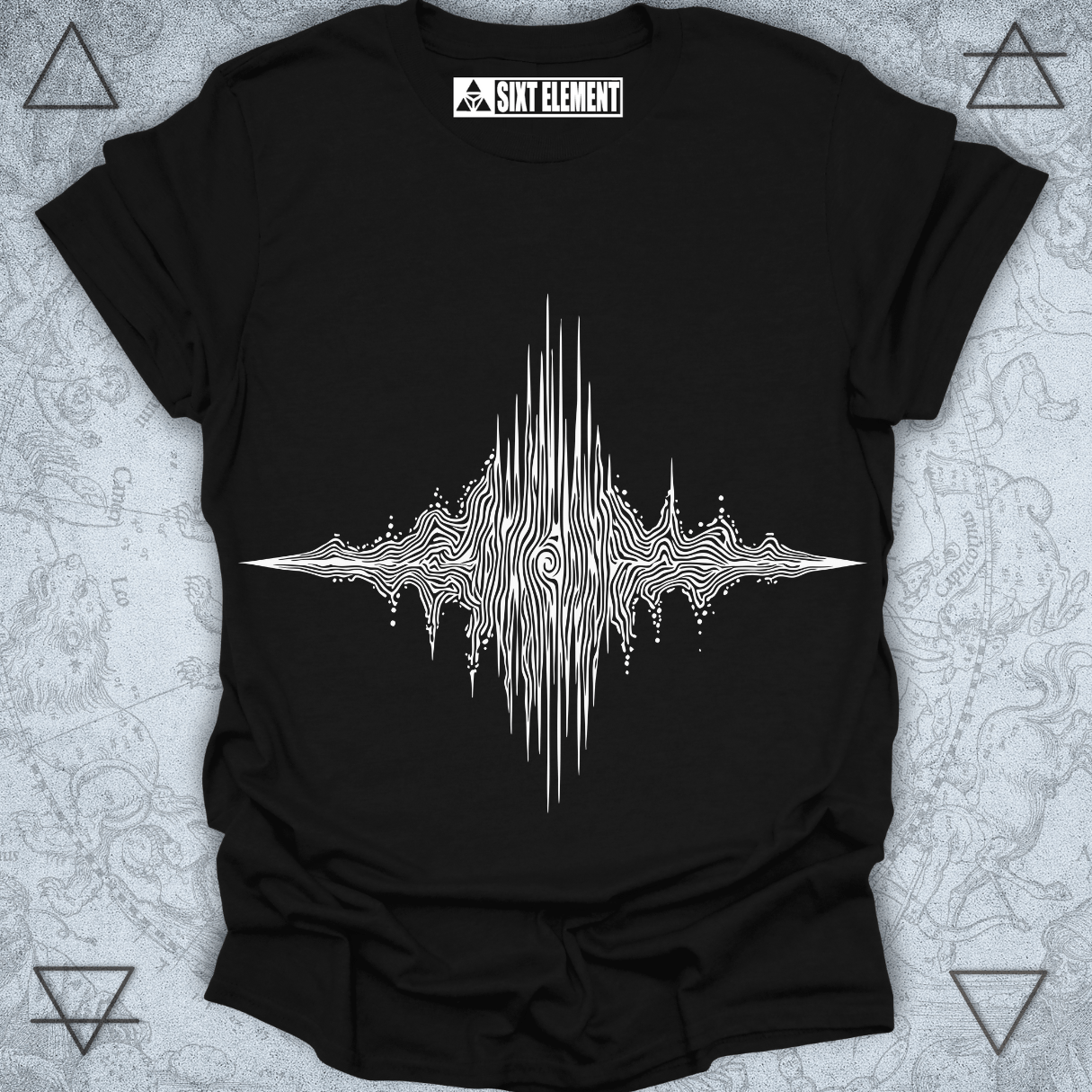 Mind Wave Premium T-Shirt – Conscious Frequency Line Art Design