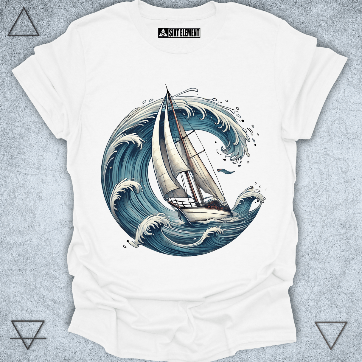 Elemental Voyage – The Power of Wind & Water -Premium Quality T-Shirt