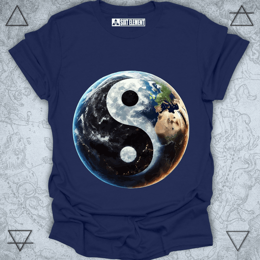 Earth Yin-Yang – Planet Harmony Premium Quality T-Shirt