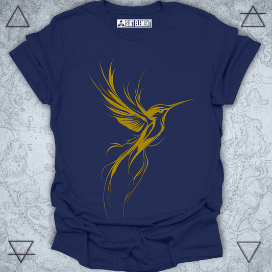 Hummingbird Flow Premium T-Shirt – Minimalist Flight & Freedom Design