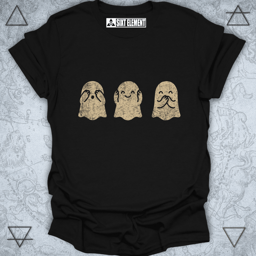 "See No Evil, Hear No Evil, Speak No Evil" Ghosts  T-Shirt