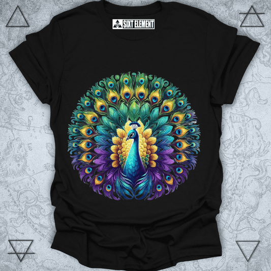 Peacock Majesty Premium Quality T-Shirt – Watercolor Beauty & Symbol of Confidence