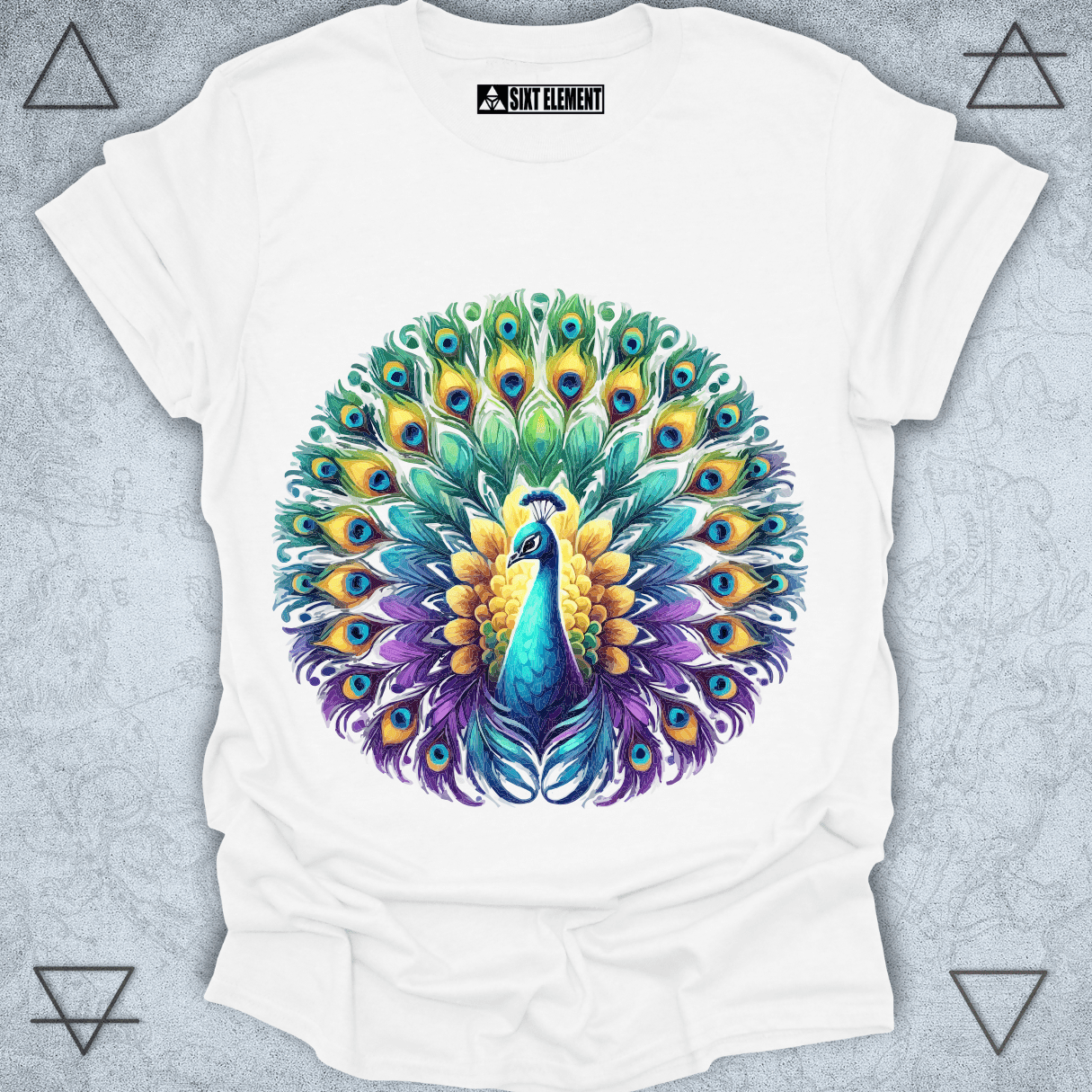 Peacock Majesty Premium Quality T-Shirt – Watercolor Beauty & Symbol of Confidence