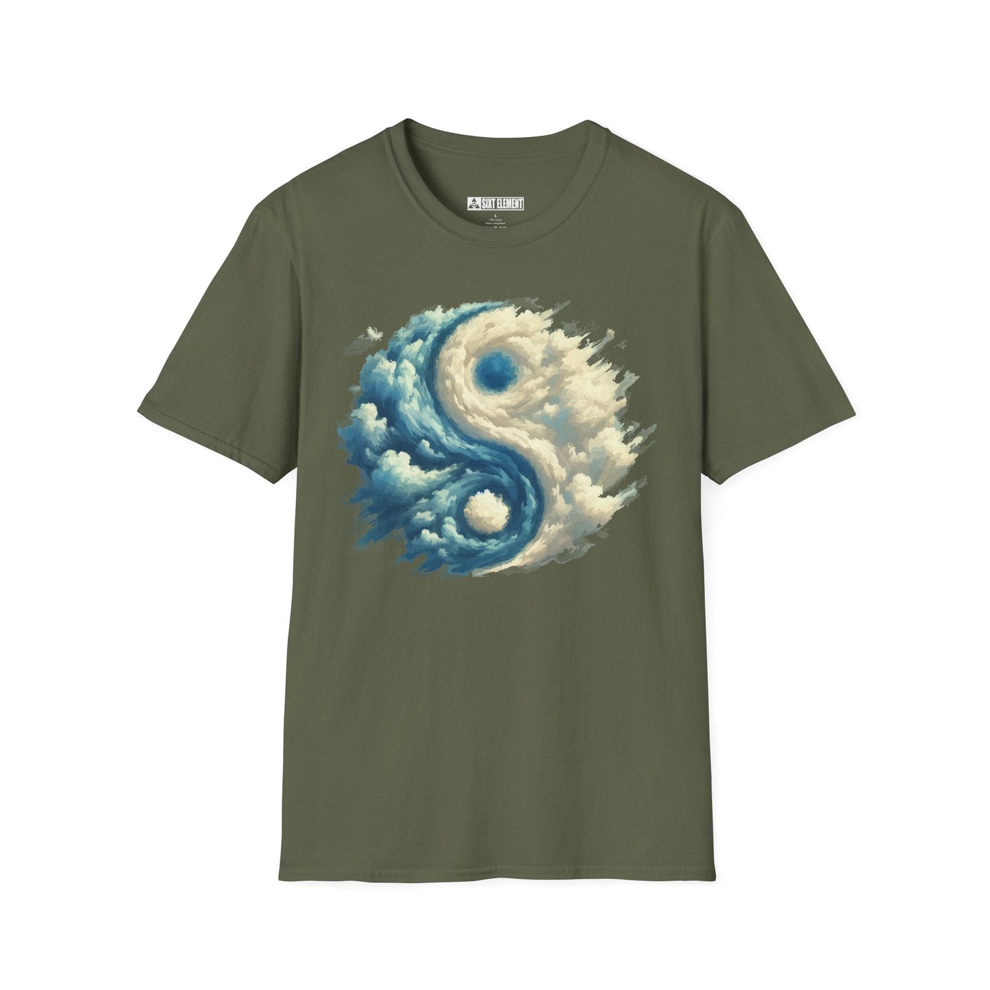 Clouds Yin-Yang Premium Quality T-Shirt Design