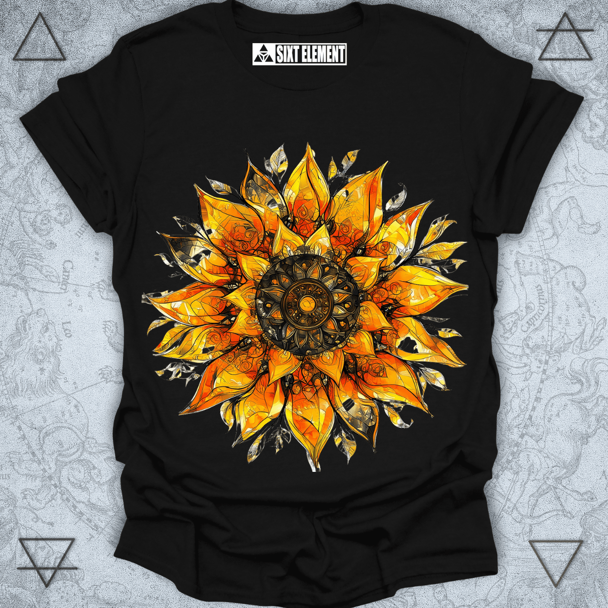 Mandala Sunflower – Sacred Bloom Premium Graphic T-Shirt
