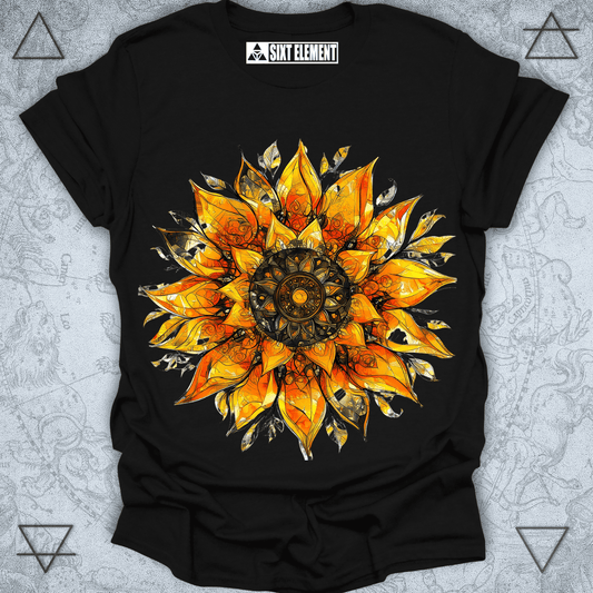 Mandala Sunflower – Sacred Bloom Premium Graphic T-Shirt