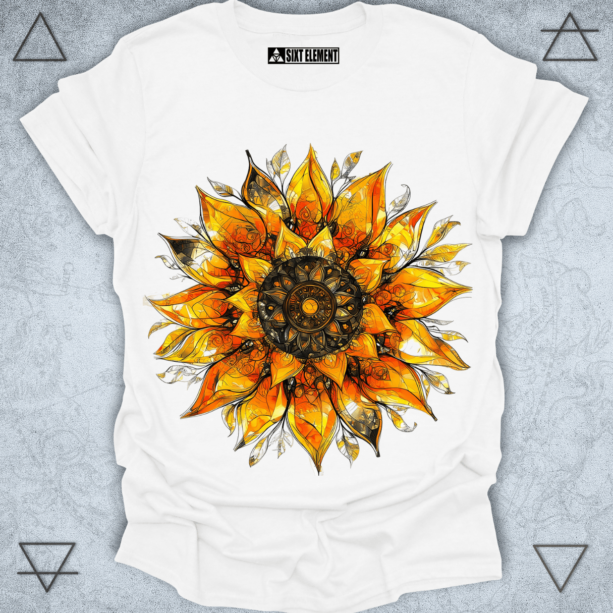 Mandala Sunflower – Sacred Bloom Premium Graphic T-Shirt