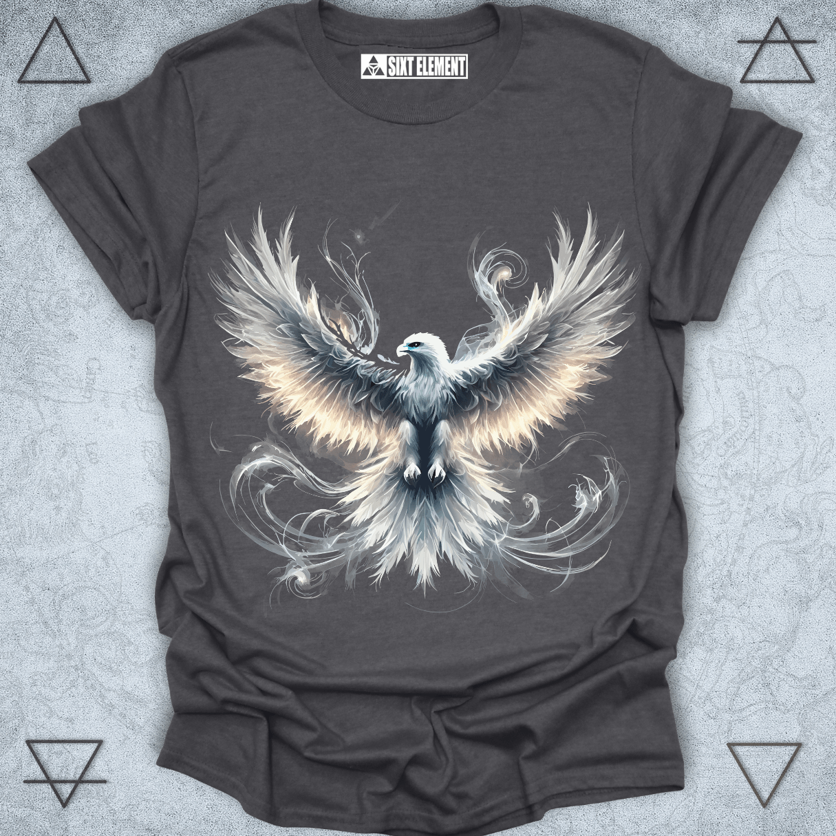 Celestial Ascent – Glowing Spirit Eagle Premium Quality T-Shirt