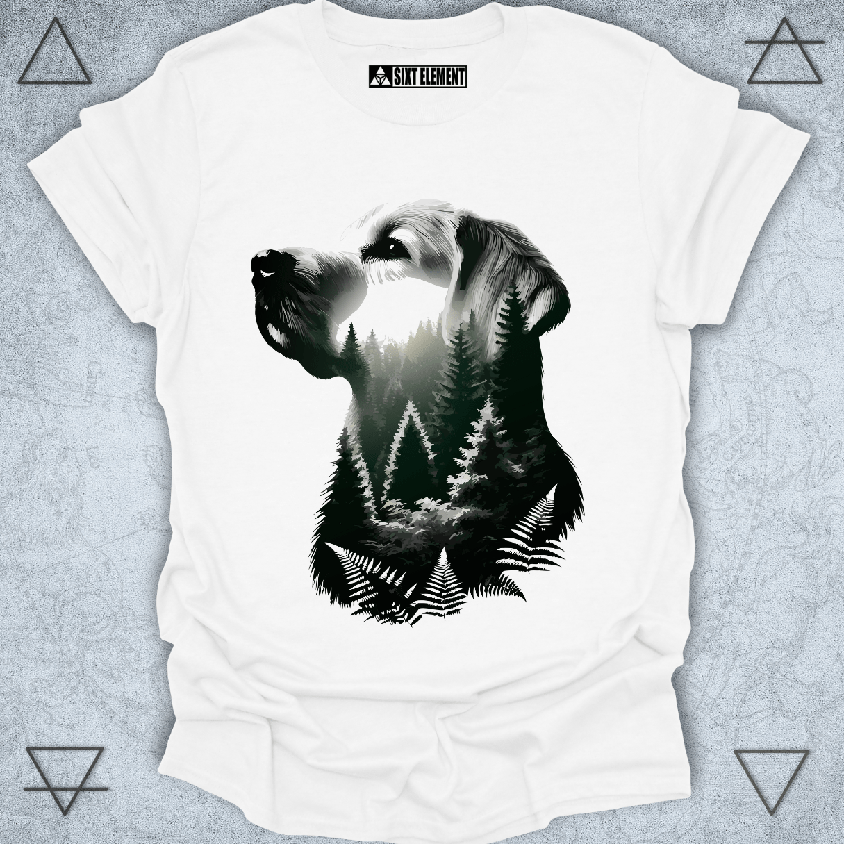 Forest Guardian – Nature Dog Silhouette Premium Quality T-Shirt