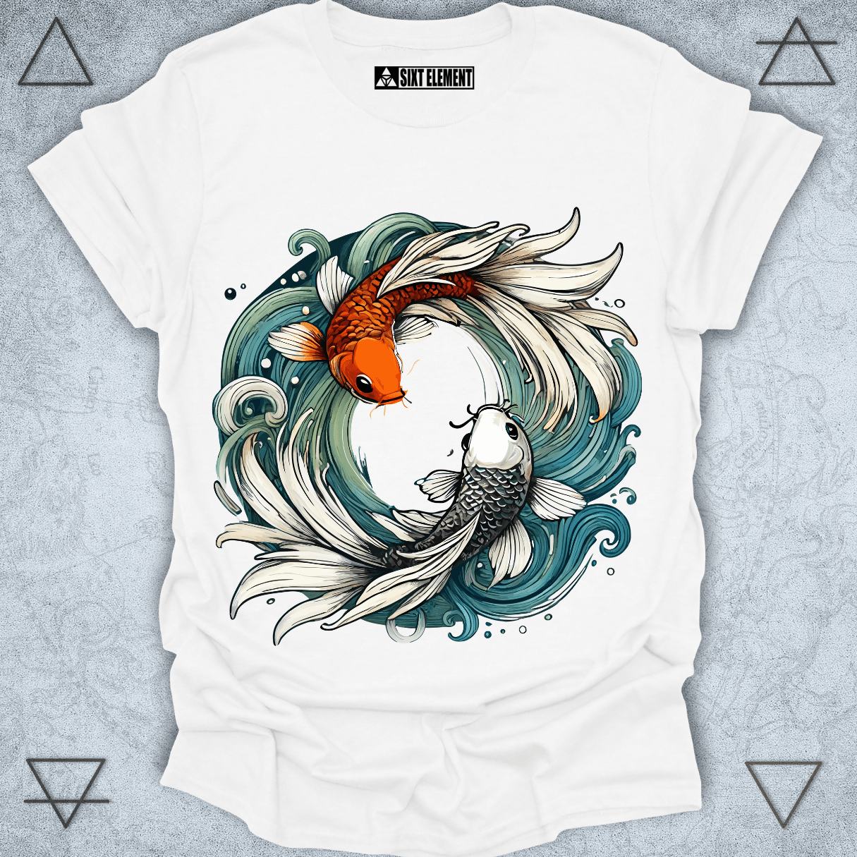 Koi Serenity – Yin Yang Fish Balance Premium Quality T-Shirt