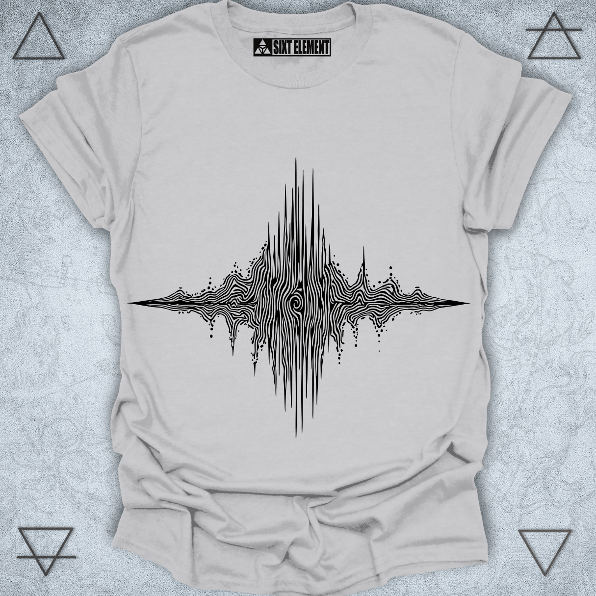 Mind Wave Premium T-Shirt – Conscious Frequency Line Art Design