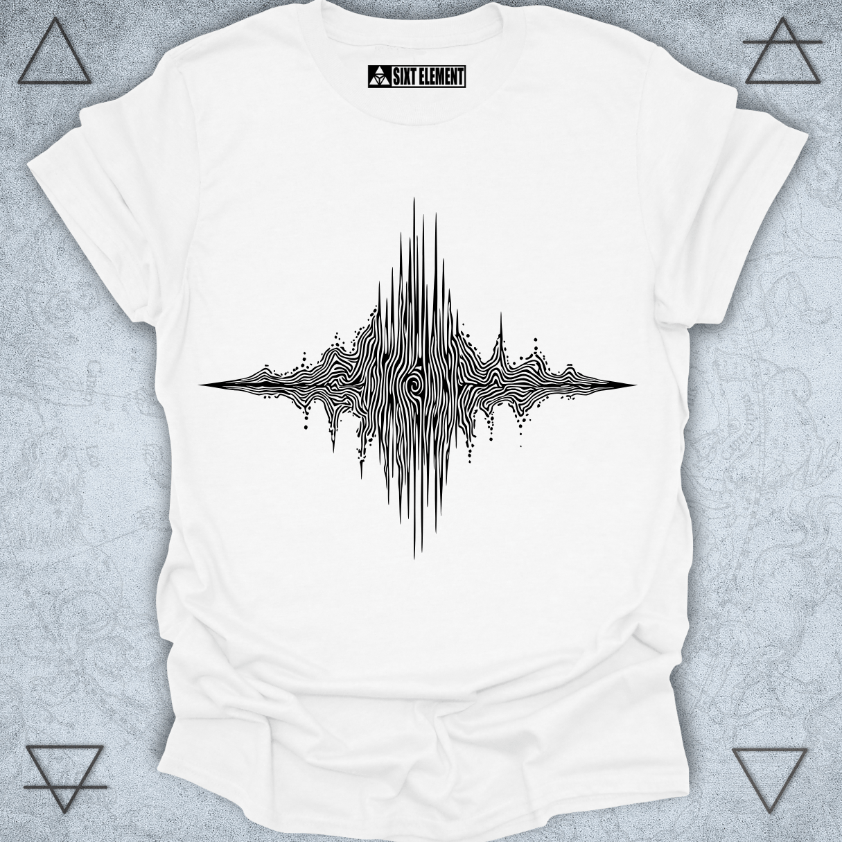 Mind Wave Premium T-Shirt – Conscious Frequency Line Art Design