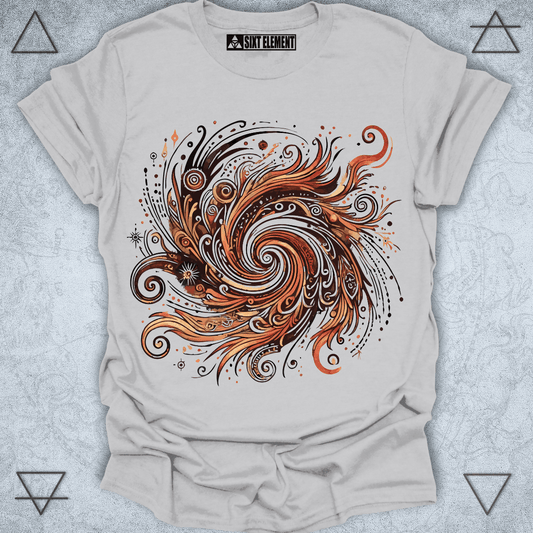 Boho Fire Swirl - Premium Quality T-Shirt