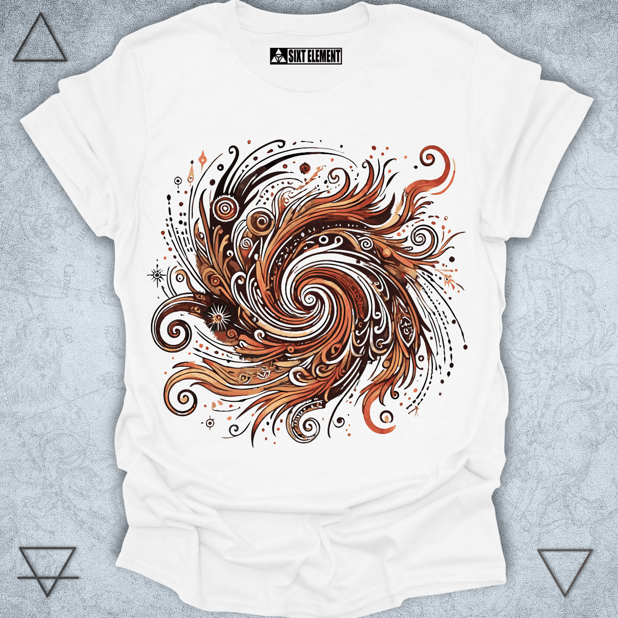 Boho Fire Swirl - Premium Quality T-Shirt