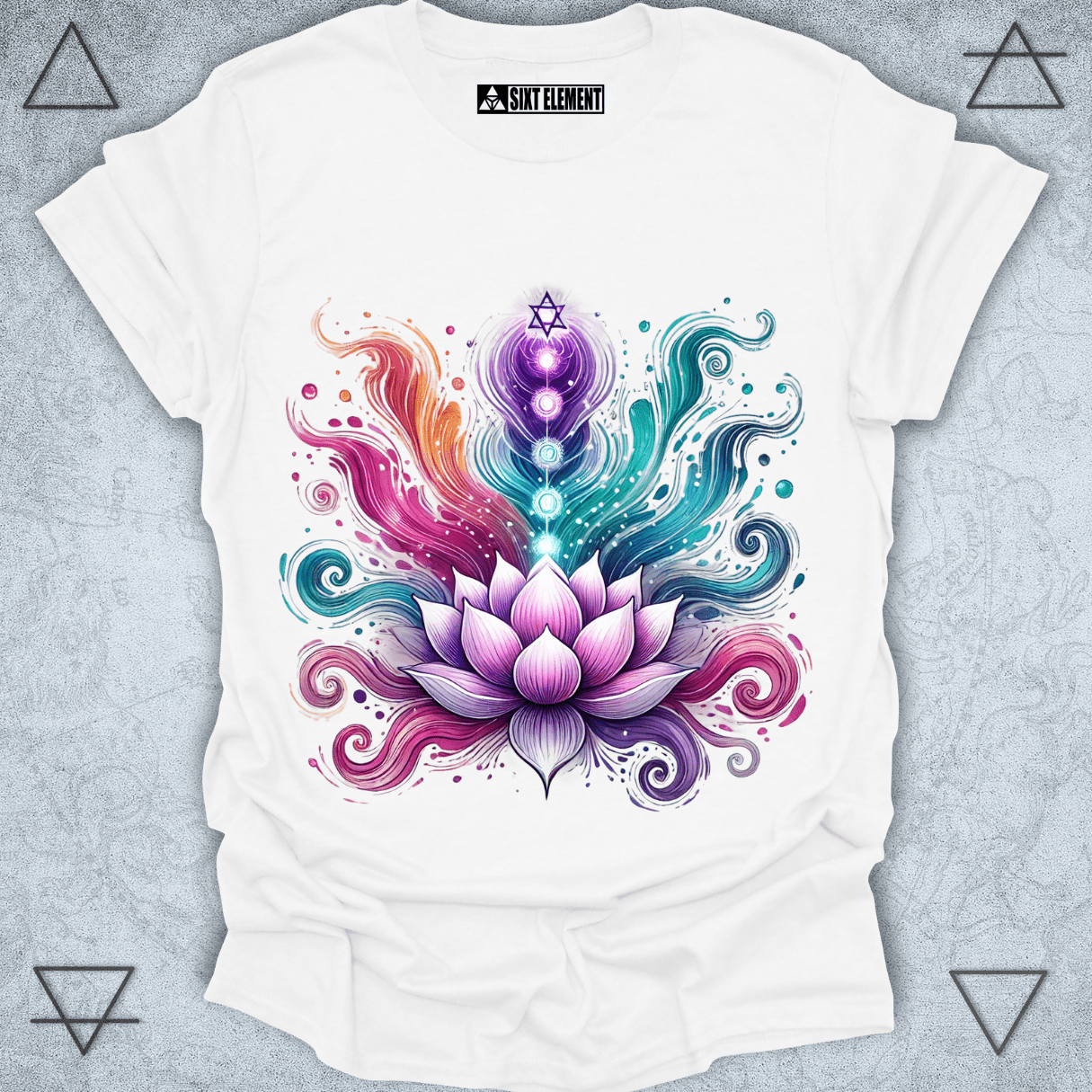 Crown Chakra Lotus Premium T-Shirt – Spiritual Energy & Awakening Design