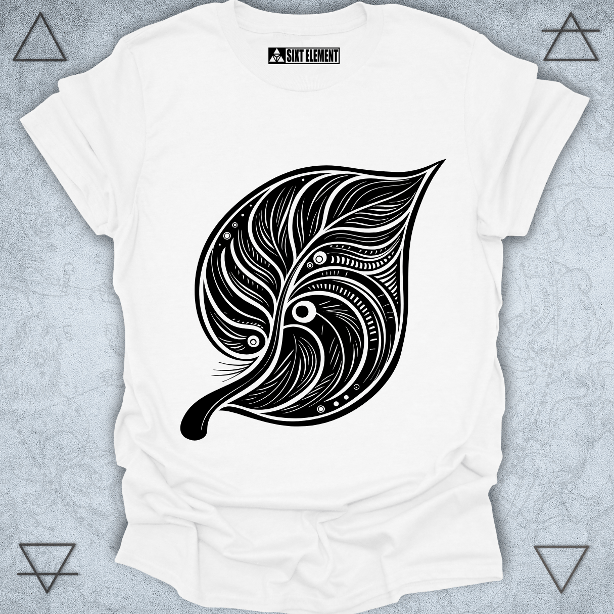 Bodhi Leaf Serenity Premium Quality T-Shirt – Sacred Simplicity & Inner Peace Design